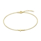 Geelgouden armbandje met kruis draaglengte 16,5-18,5 cm