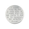 Zilver graveermunt I Love You van MY iMenso 33mm 330275