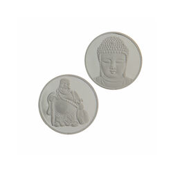 MY iMenso zilveren munt dubbelzijdig Boeddha 240171