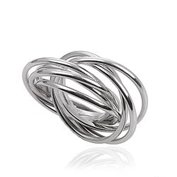 Zilveren ring 7 ringetjes van Zinzi ZIR783