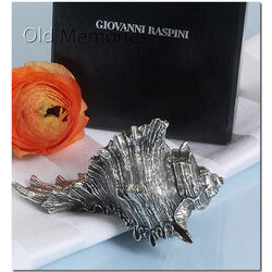 Tafelstuk schelp van Raspini 3e gehalte zilver