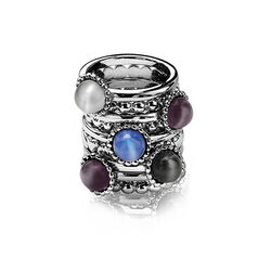 Zilveren ring blauw cat eye Zinzi ZIR793b