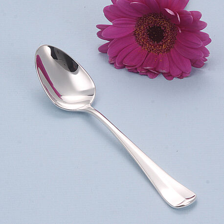 Verzilverde kinder of toelepel Haags Lofje 14 cm