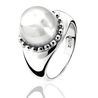 Zinzi ring ZIR792g cat eye zirconia grijs wit