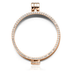 MY iMenso 33mm rosé verguld medaillon zirkonia 330072