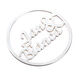 zilver munt 2 namen MY iMenso design 4