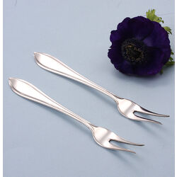 2 zilver belegvorken model Puntfilet