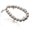 witte crystal parel armband met zilver donuts Zinzi ch-a13