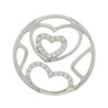 Zilver cover hartjes met zirkonia MY iMenso 330501