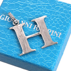 Zilveren letter H hanger Raspini