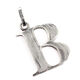 Zilveren letter B hanger Raspini