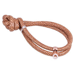 Side Click On charms rondje zirkonias