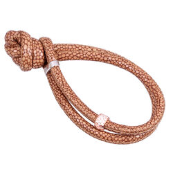 Side click on charms rosé met zirconia