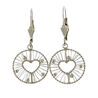 Zilver oorbellen hart MY iMenso 270667 filigrain met hart