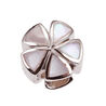 Zilver bead bloem parelmoer iMenso