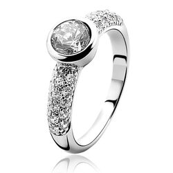 Zilveren ring met zirkonia ZIR840 zinzi