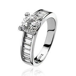 Zilver ring met zirkonia Zinzi zir775