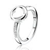 Zilver ring hart met zirkonia scheen lover1 Zinzi