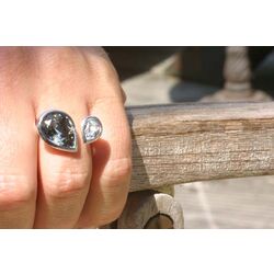 zilveren zinzi ring met crystal ZIR172