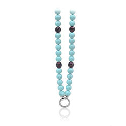 Zinzi collier turquoise en beads Zic400pt