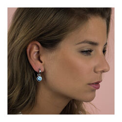 Zinzi oorbelhangers blauw ZICH186b