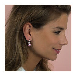 roze creoolhangers van Zinzi ZICH186r