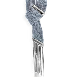 Ketting van mesh met zilver accenten van Adami en Martucci