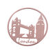 Rosévergulde cover London Tower Bridge Big Ben 33-0752