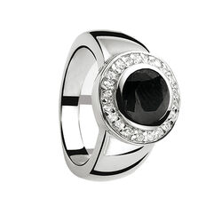 Zinzi ring zwart zirkonia Zir460