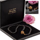 Collier granaat met gouden bolslot