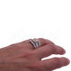 Set van 3 ringen met zirconia