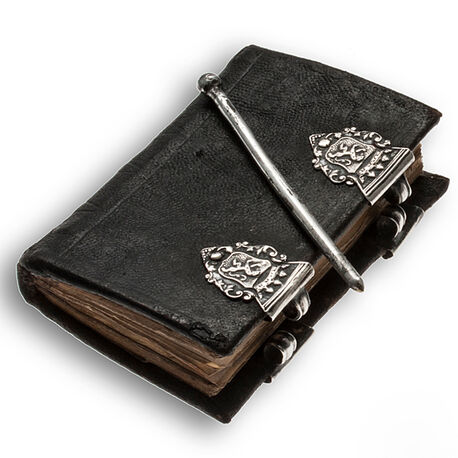 antiek notitieboekje zilveren sloten