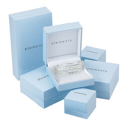 Elements zilveren Rinkelarmband 5 Hangers