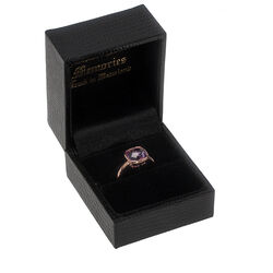 Roségouden ring met amethist 