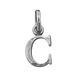 Zilveren letter c hanger of bedel raspini