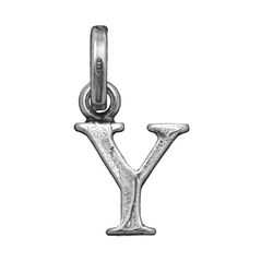 Zilveren letter Y hanger of bedel Raspini