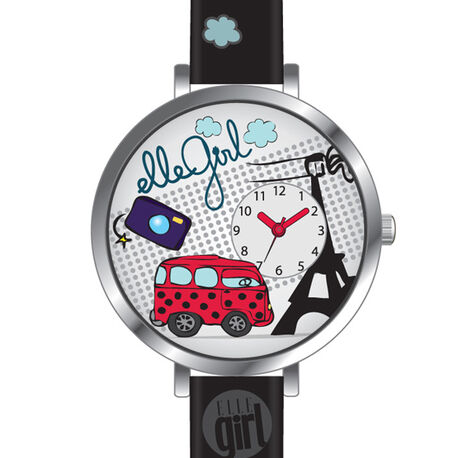 Zwart horloge voor meisjes Elle Girl