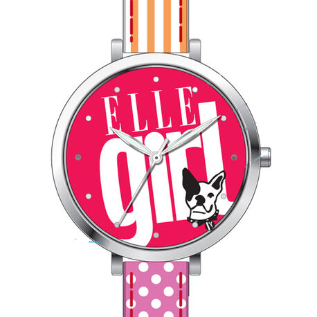 Fel gekleurd meisjes horloge van Elle Girl