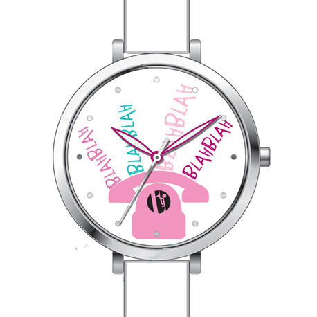 Wit met roze horloge voor meisjes Elle Girl