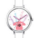 Wit horloge voor meisjes met roze telefoon Elle Girl