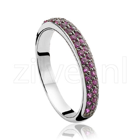 Zinzi ring robijn kleurig zirkonia zir881r