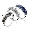 Zilver ring grijs crystal Zinzi ZIR939g