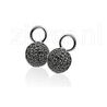 Zilver creoolhangers zwart ZICH915z Zinzi