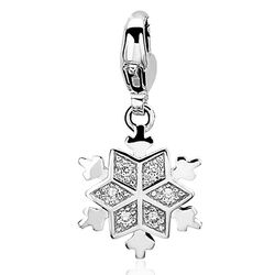 Zinzi bedel sneeuwvlokje Charms319