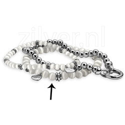 Grijze cat eye rekarmband van Zinzi zia848g