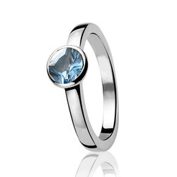 Zinzi ring blauw zirkonia Zir448