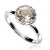 Zilver ring wit kristal van Elements