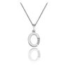 Zilveren hanger O met diamantje DP415 Hot Diamonds