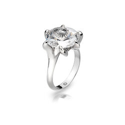 Zilver ring diamant Swarovski Hot Diamonds Angel