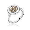 Zilveren ring met champagne kleur zirkonia ZIR1005c Zinzi